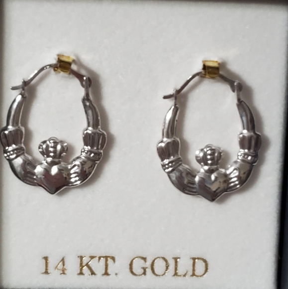 14K White Gold Earrings - Picture 7 of 9